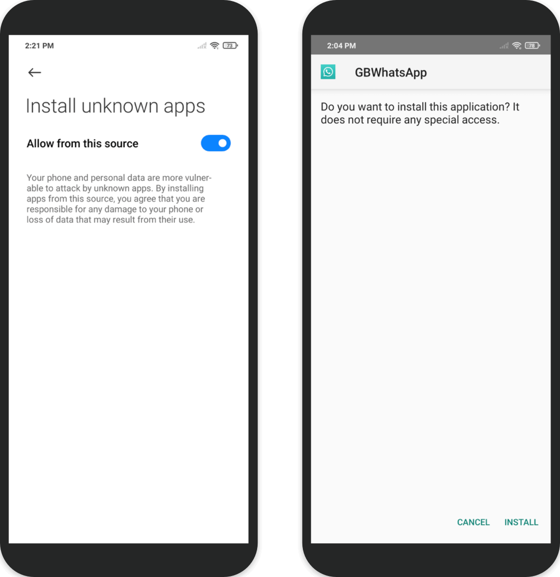 gbwhatsapp install